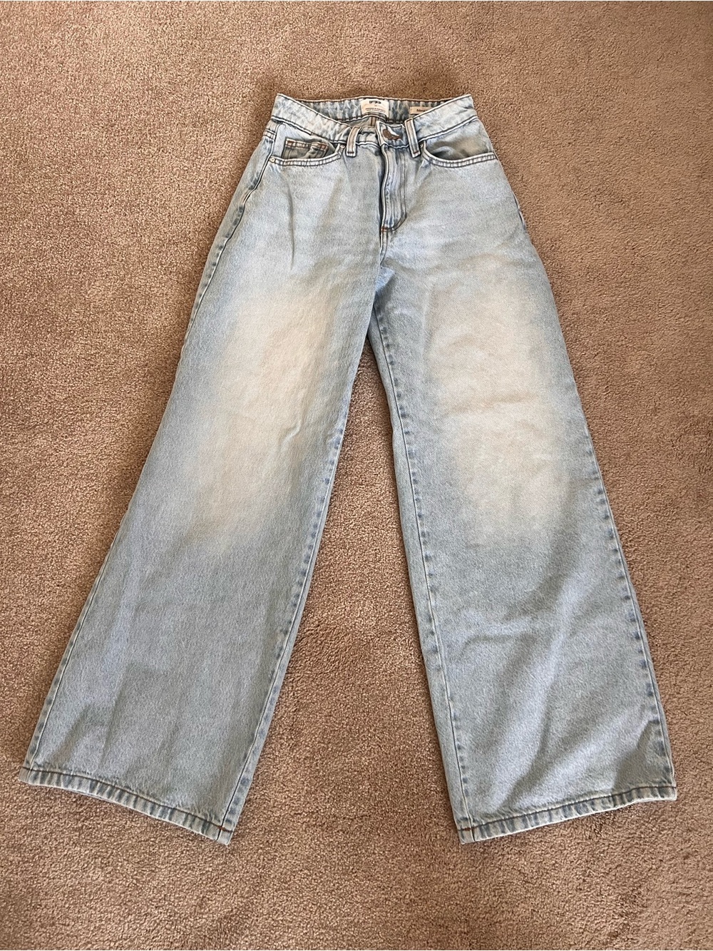 Cotton On Light Blue Wide-Leg High-Rise Jeans
